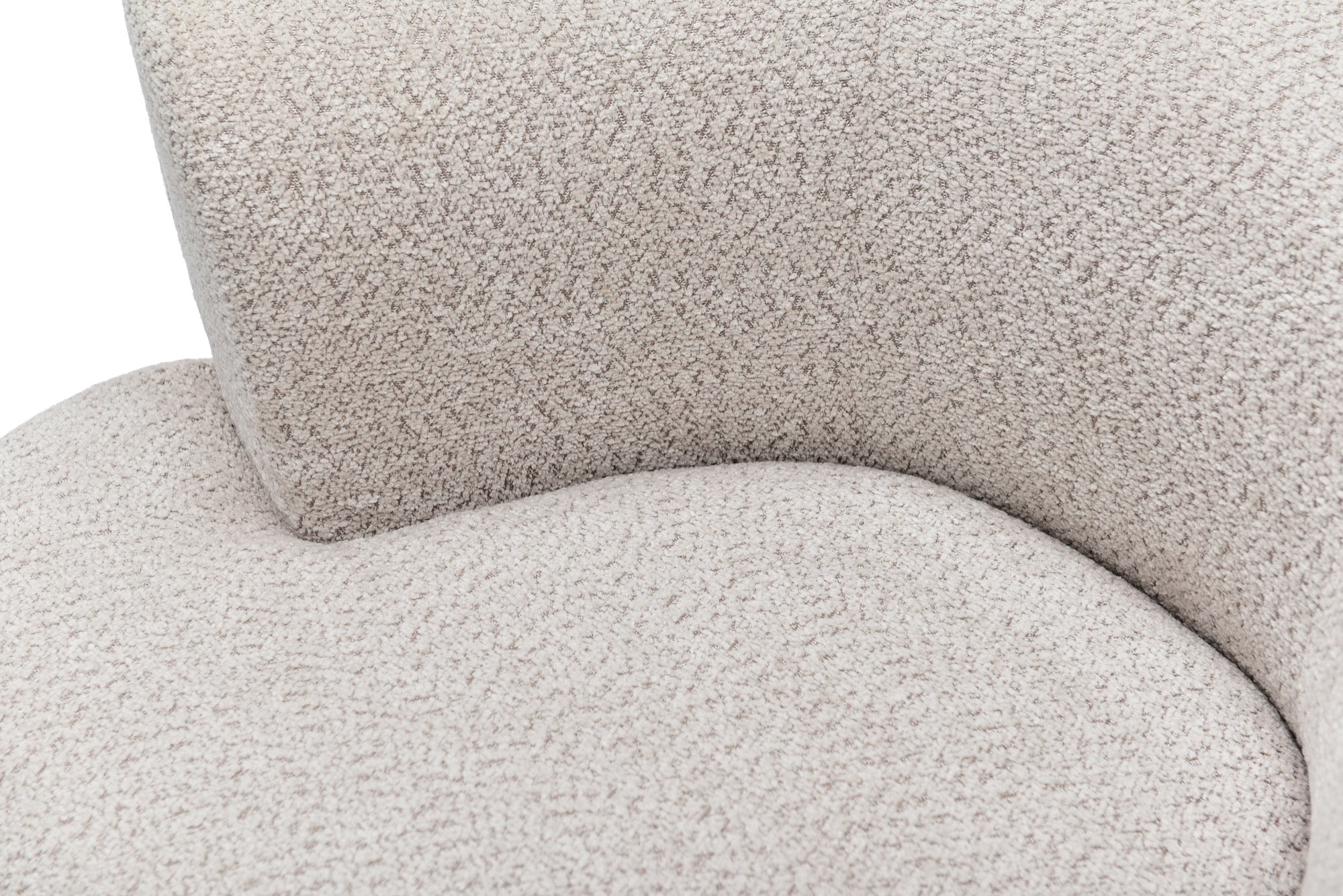 Sillón individual Calma tapizado en chenille