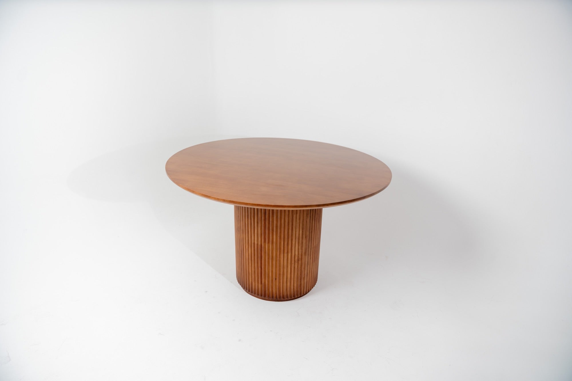 Mesa Horizonte rectangular de roble macizo de 180 cm, color chocolate