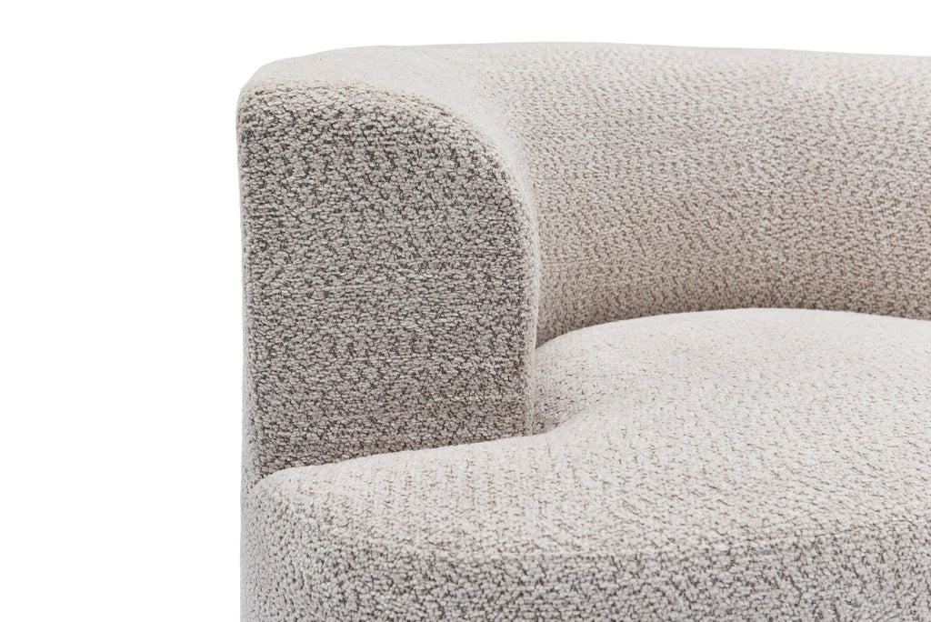 Sillón individual Calma tapizado en chenille