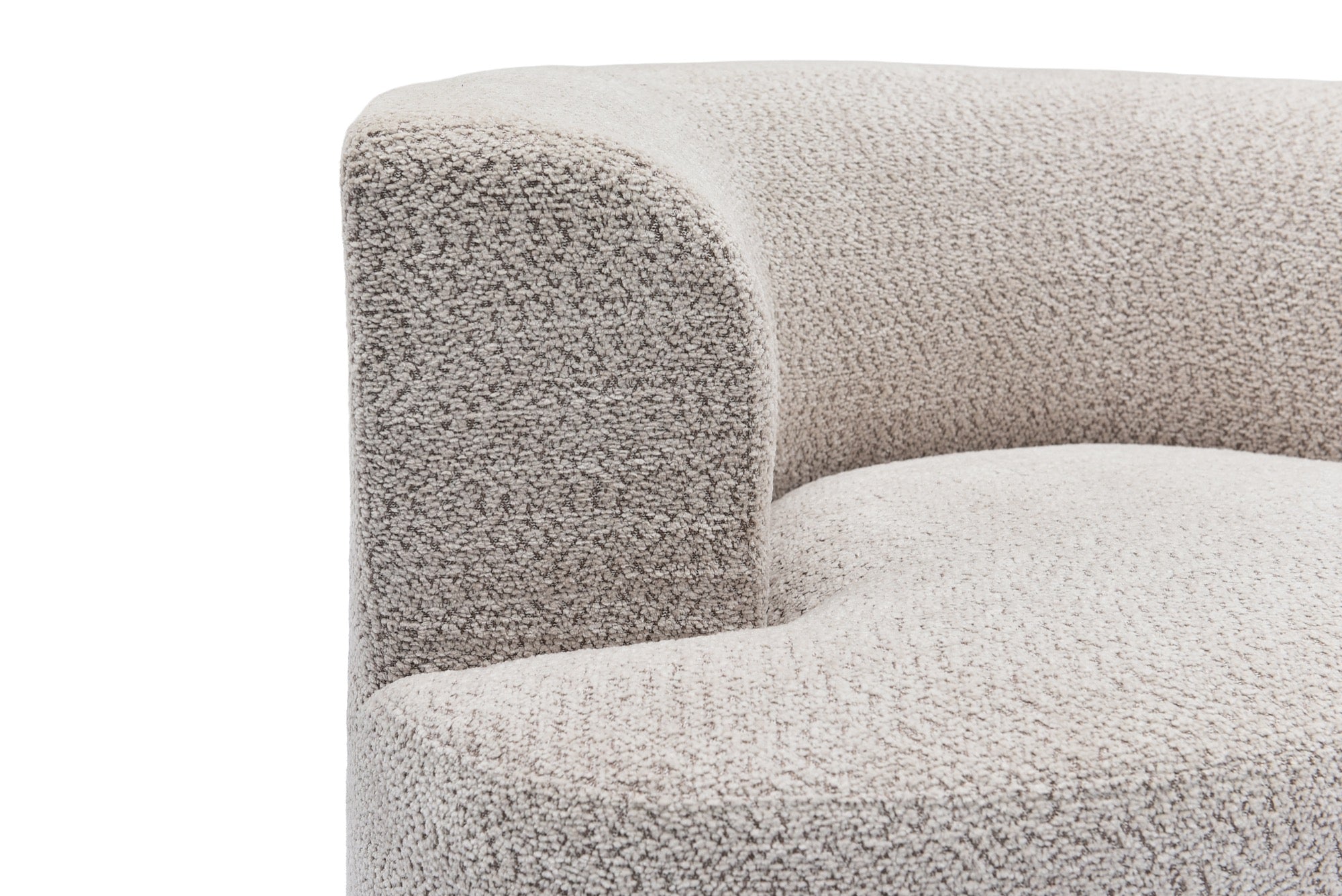 Sillón individual Calma tapizado en chenille